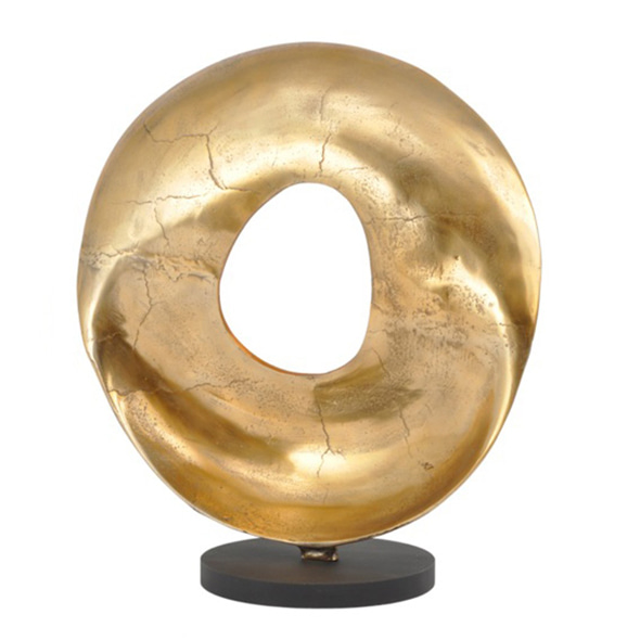 Gold Circle Sculpture