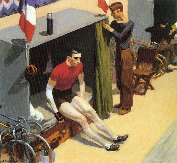 Edward Hopper_French Six-day Bicycle Rider (1937)