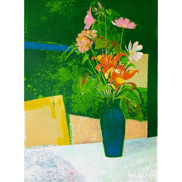 Rene Genis_Bouquet au Vase Vert