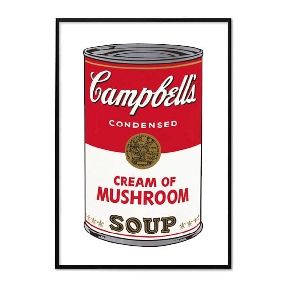 Andy Warhol_CAMPBELL&#039;S SOUP I_CREAM OF MUSHROOM, 1968