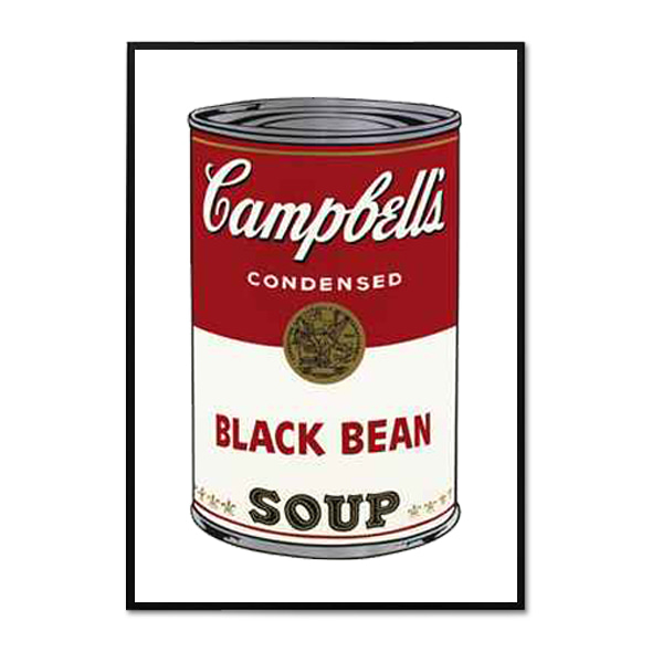 Andy Warhol_CAMPBELL&#039;S SOUP I_BLACK BEAN, 1968